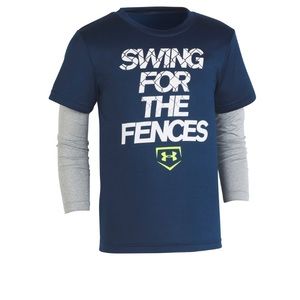 Under Armour boys mock layered tee- brand new